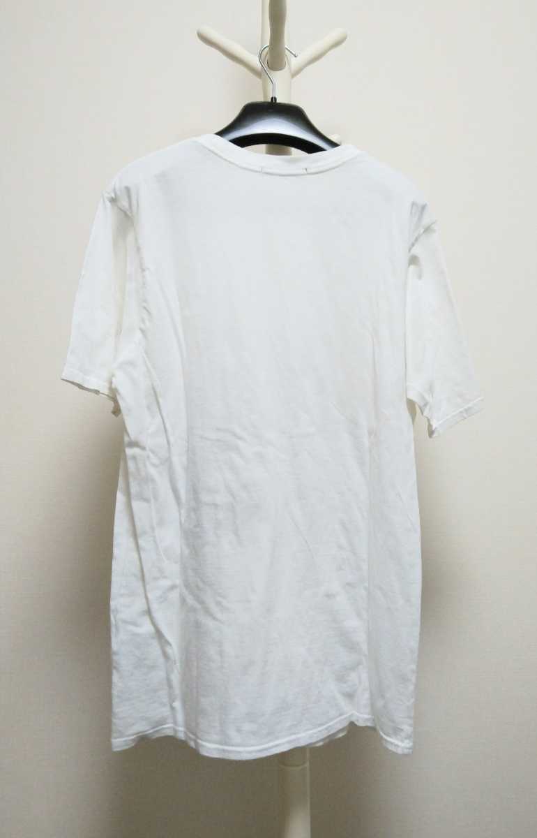 18SS DISTORTION3　ヌードマサヒコマルヤマ アート　カットソー　Ｔシャツ サイズ２　nude masahiko maruyama　ホワイト　マサヒコマルヤマ_画像3