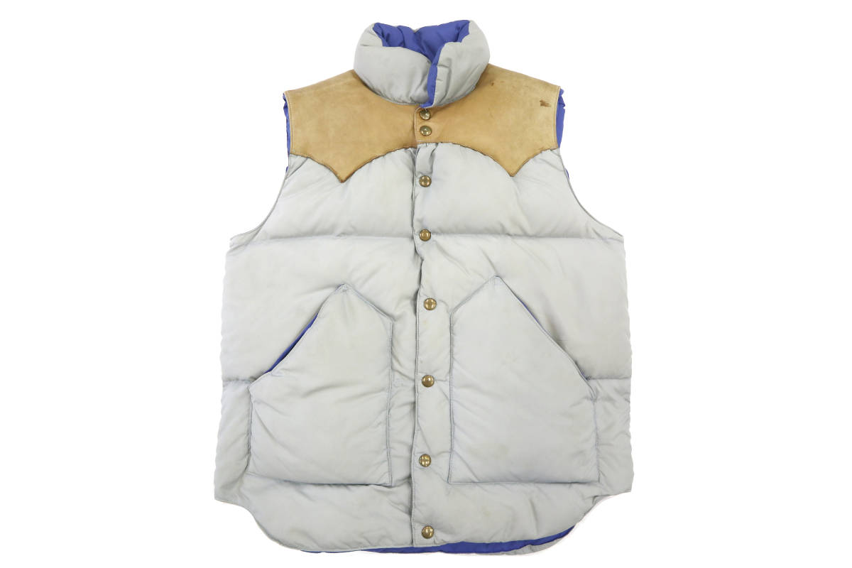 ビンテージ 70s rocky mountain featherbed down vest ロッキー