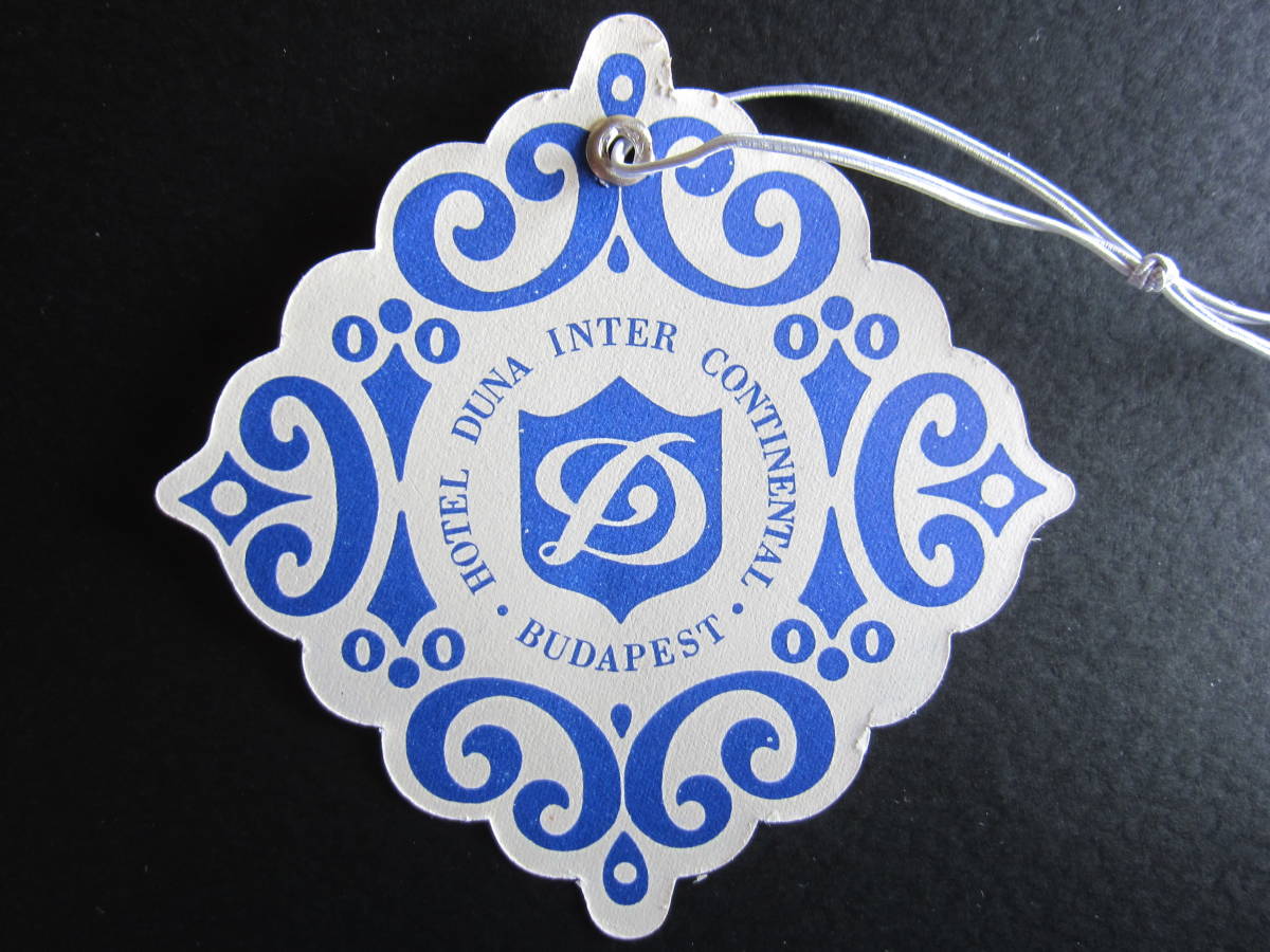 hotel luggage tag # Inter Continental pig pe -stroke # Hungary 