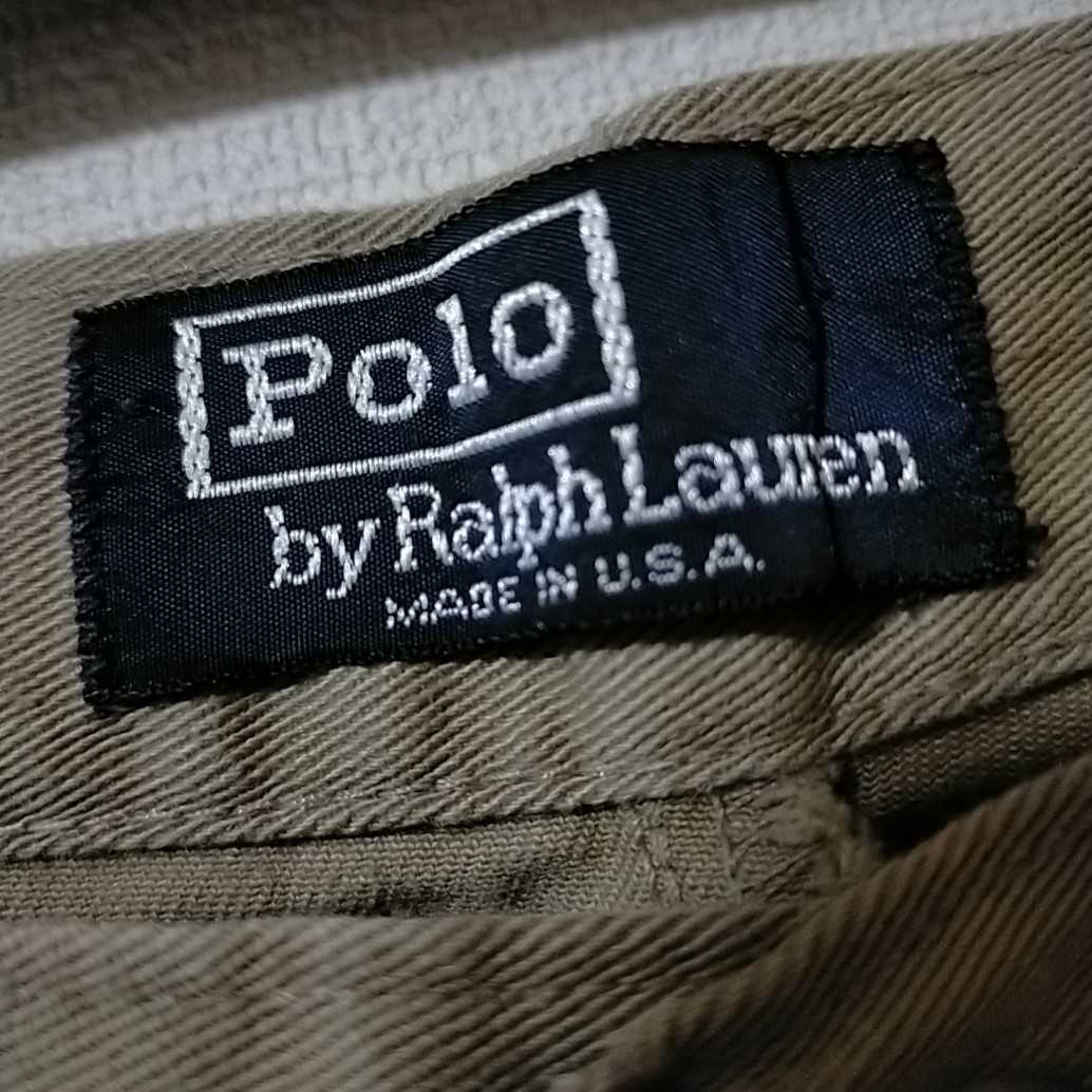 POLO RALPH LAUREN ラルフローレン チノパン KHAKI アメリカ製