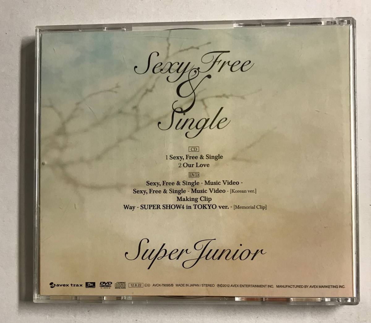 【CD】Sexy, Free & Single (SINGLE+DVD) (初回生産限定) SUPER JUNIOR @WCD-06_画像2