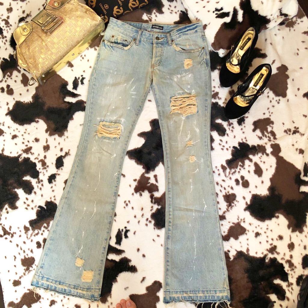 ヤフオク ペイントダメージ美脚デニムジーンズブーツカッ ヤフオク ペイントダメージ美脚デニムジーンズブーツカッ