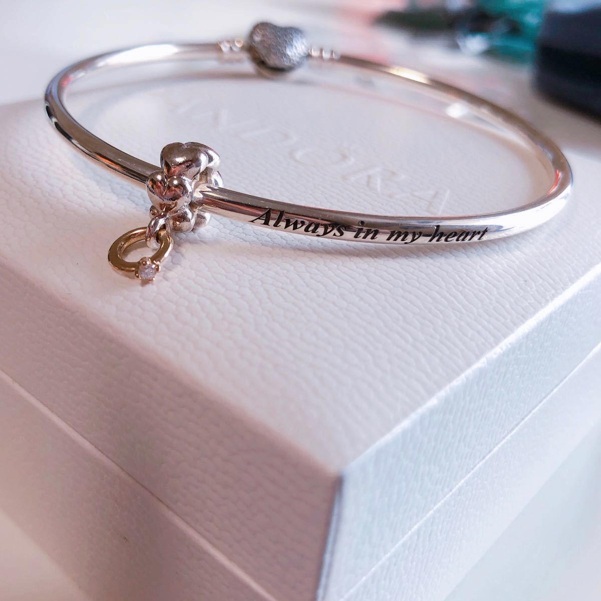 ブレスレット アクセサリ― ブレスレットハートビーズsterling bracelet charm w silver amp; heart  charms bead