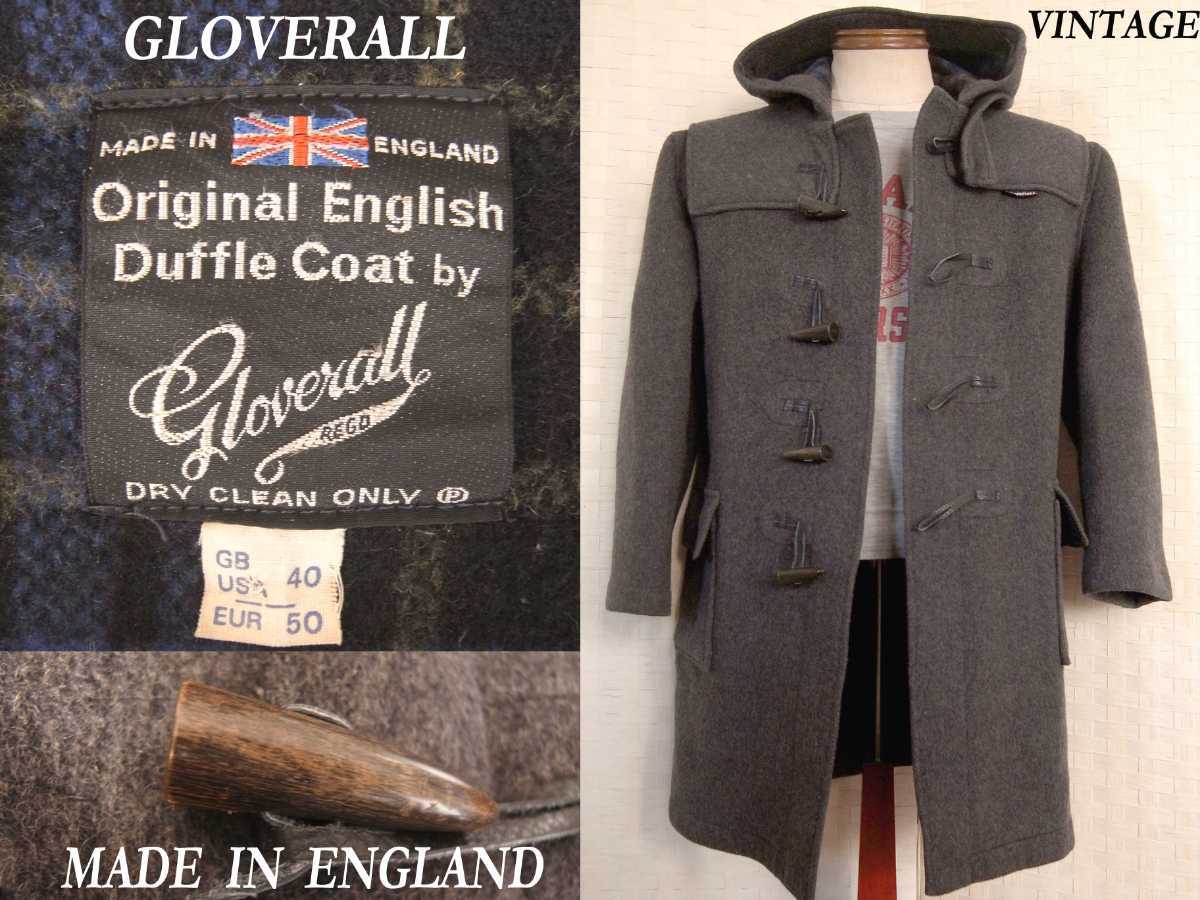 ビンテージ GLOVERALL イギリス England 英国製 ダッフルコート vintage グローバーオール RRL ウエアハウス NAVY ガーメンツ Brooksモデル_画像1