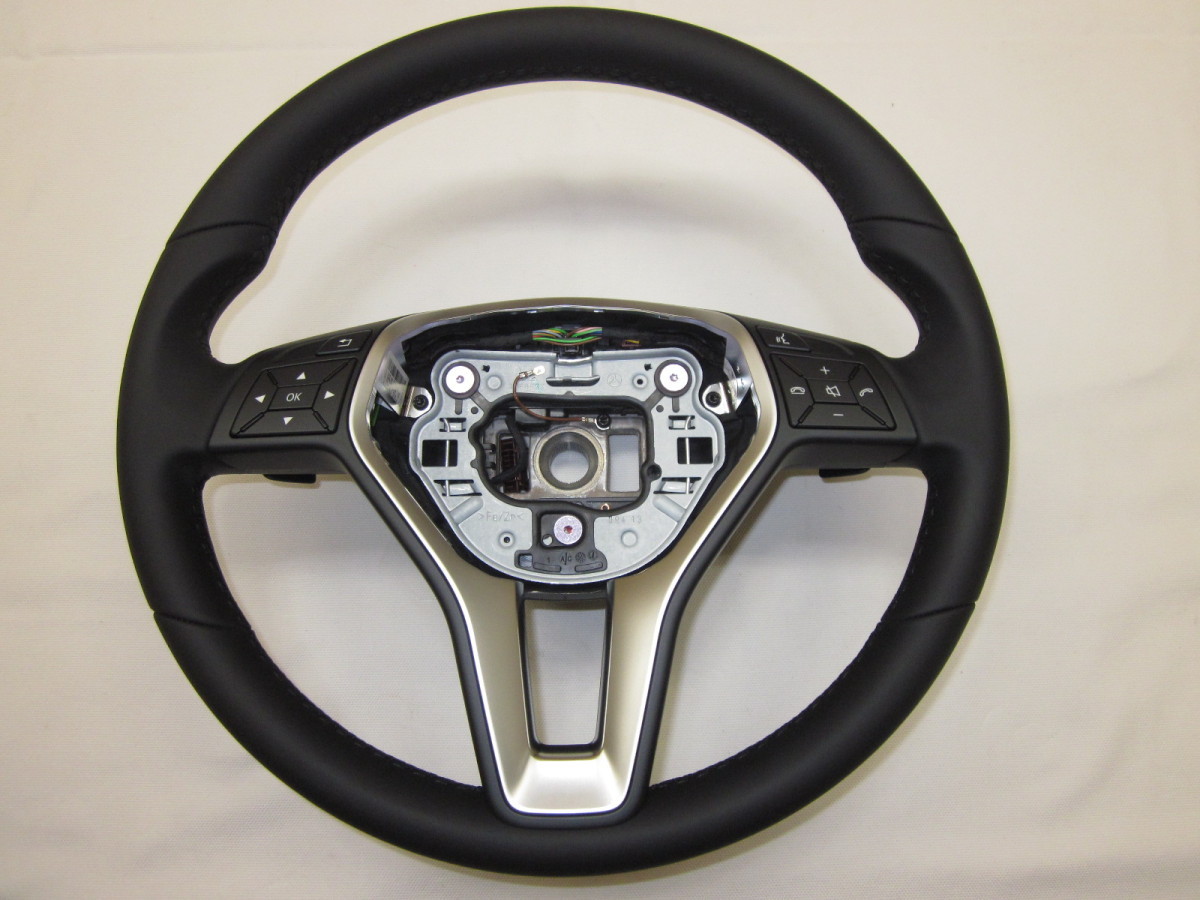  new goods! B Class W218 paddle attaching! W176 original leather steering gear steering wheel A 218 460 9103 9E38 control number (X-7024)