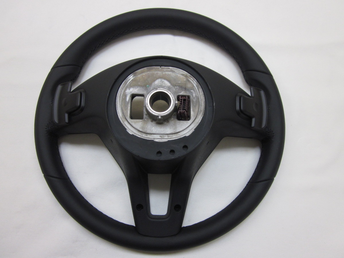  new goods! B Class W218 paddle attaching! W176 original leather steering gear steering wheel A 218 460 9103 9E38 control number (X-7024)