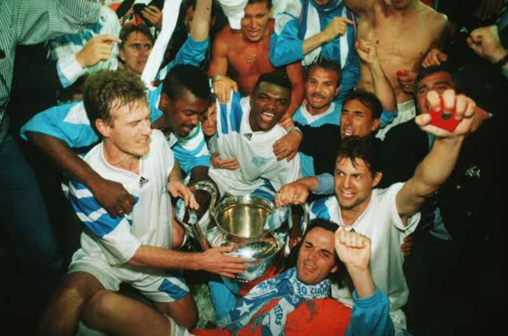 [値下げ交渉] 91-92-93 CL 優勝 オリンピック マルセイユ adidas 検/1991 1992 1993 OM Olympique de Marseille BOLI CHAMPIONS LEAGUE Y2K