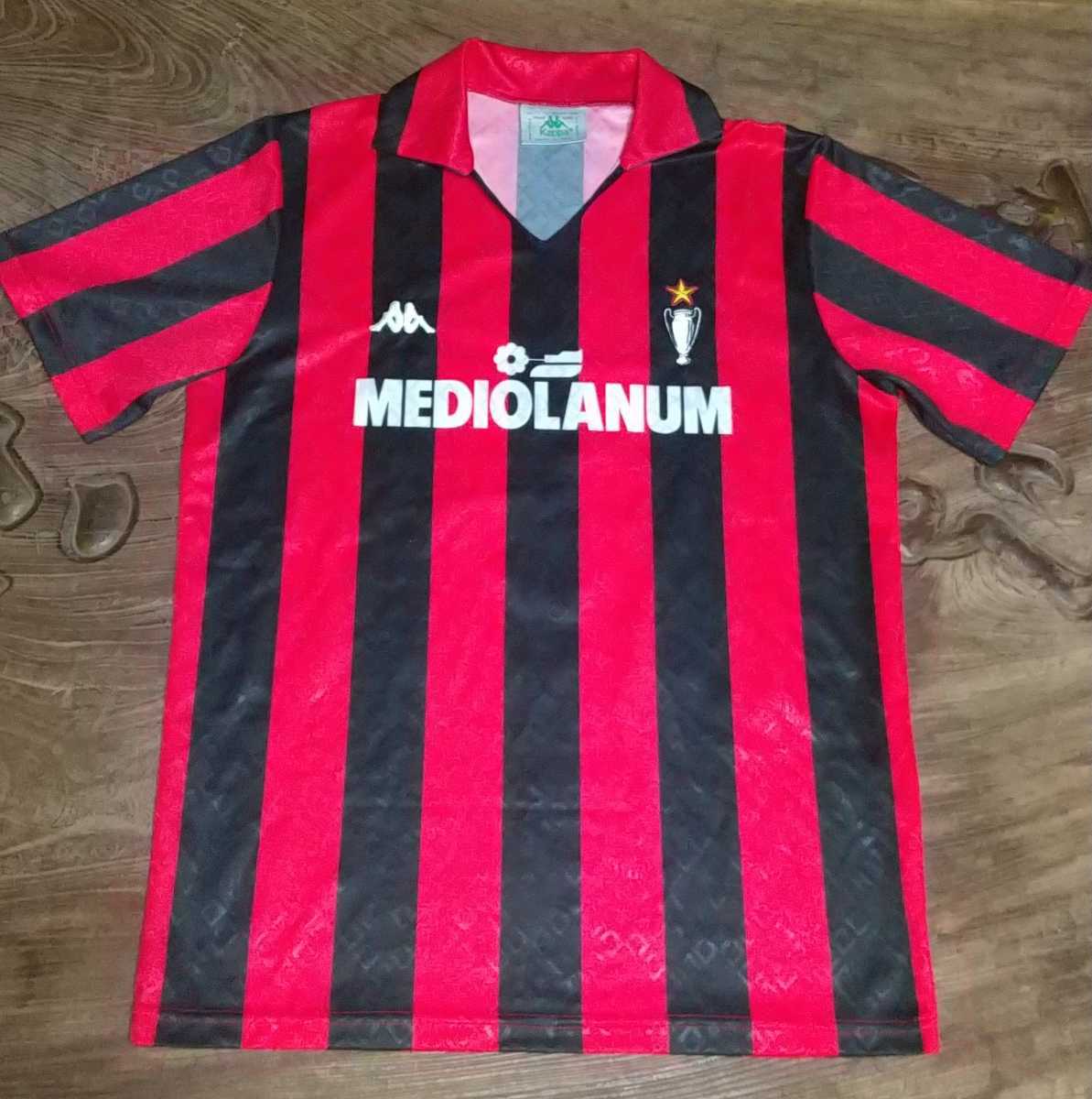 値下げ交渉 1988-89 復刻ユニフォーム ACミラン #9 Kappa/カッパ MADE IN ITALY 検)88 ファンバステン オランダ代表 ACM MILAN VAN BASTEN