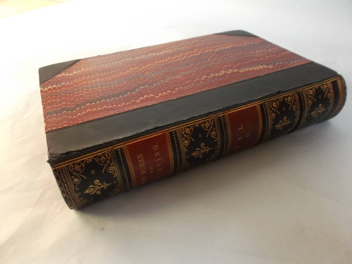  Britain antique foreign book secondhand book old book Washington *a- vi ngWashington Irving 1885 year English teaching material many .