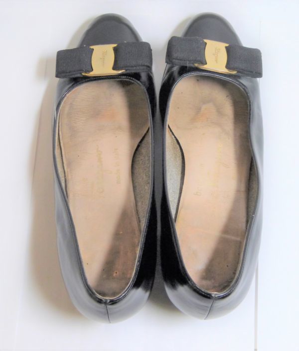 Ferragamo(フェラガモ)　ヴァラ　レディス靴　SIZE：5　イタリア製　810149BL149-O324_画像6