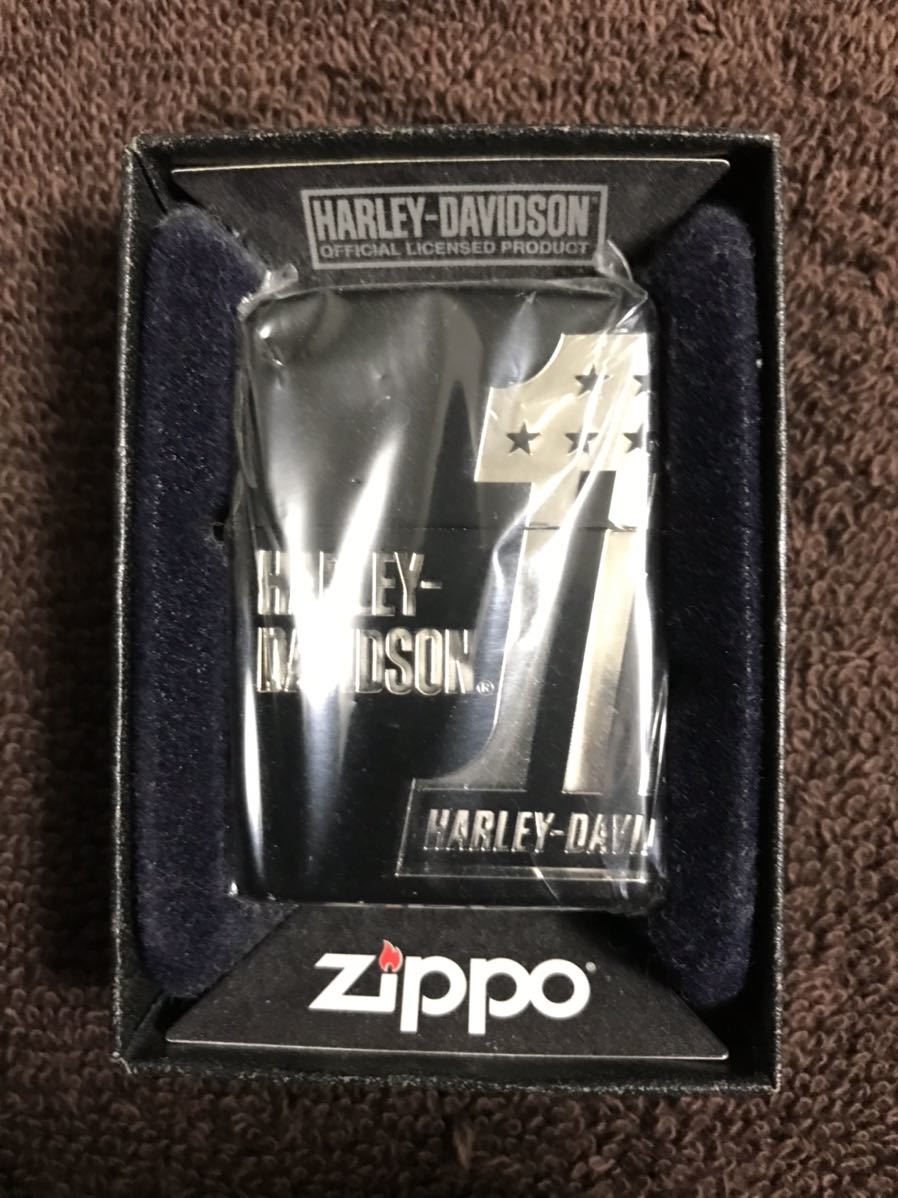 ZIPPO ジッポー ジッポ zippo ハーレーダビットソン バイク 黒色 ブラック HARLEY-DAVIDSON 2014年製 未開封 未使用