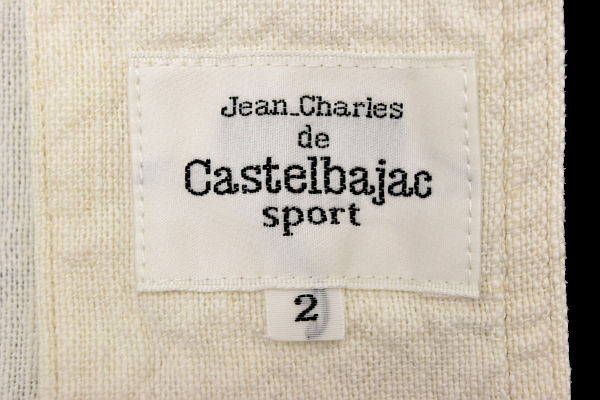 Y-0273★Castelbajac sport カステルバジャック スポーツ★オールシーズン使える コットン×リネン 日本製 豪華な刺繍 ベスト ジレ 2_画像9