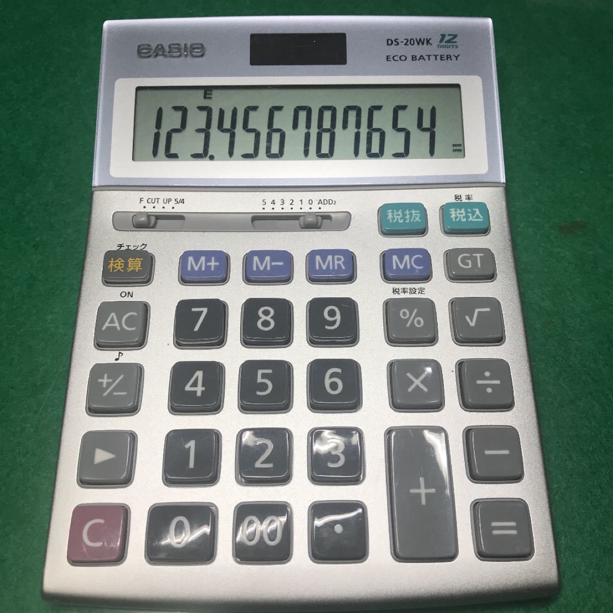 カシオ 本格実務電卓 12桁 検算機能/DS-20WK