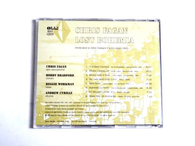 輸入盤 CD【OJCCD0552】Chris Fagan クリス・フェイガン / Lost Bohemia / 送料310円～_画像2