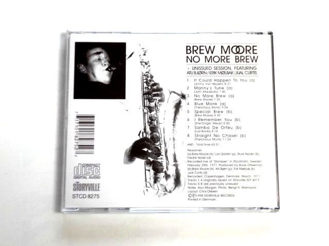 輸入盤 CD【STCD8275】Brew Moore ブリュー・ムーア / No More Brew / 送料310円～_画像2