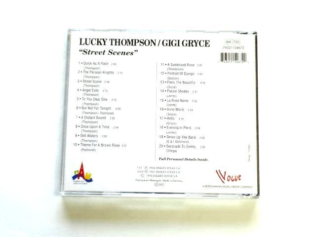 輸入盤 CD【743211546720】Lucky Thompson & Gigi Gryce ラッキー・トンプソン, ジジ・グライス / Street Scenes / 送料310円～_画像2