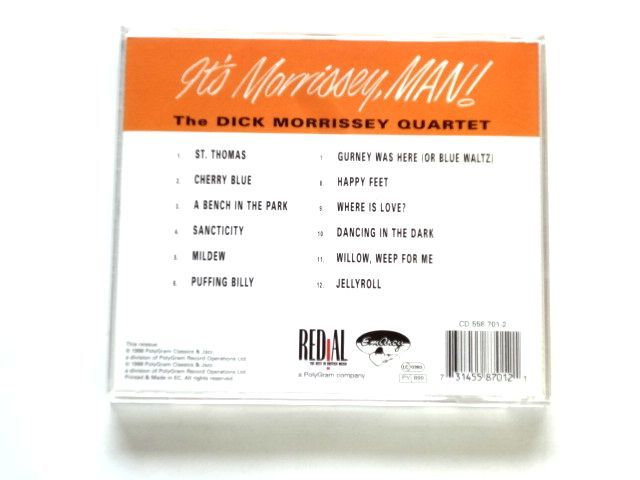 輸入盤 CD【731455870121】The Dick Morrissey Quartet ディック・モリッシー / It's Morrissey, Man! / 送料310円～_画像2
