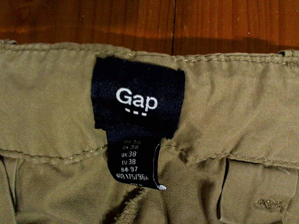 ☆難有★ギャップ★GAP★ハーフパンツ コットンパンツ US/38 超ジャンボサイズ カーキ系の画像6