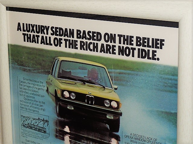 1976 год USA \'70s иностранная книга журнал реклама рамка товар BMW 530i 530 i ( A4 размер )