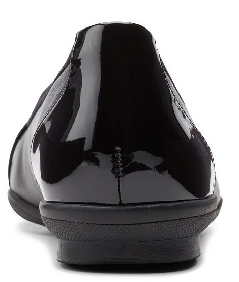 送料無料 Clarks 23.5cm バレエ フラット パテント レザー ブラック 黒 パンプス オフィス フォーマル スニーカー ブーツ R102_画像7