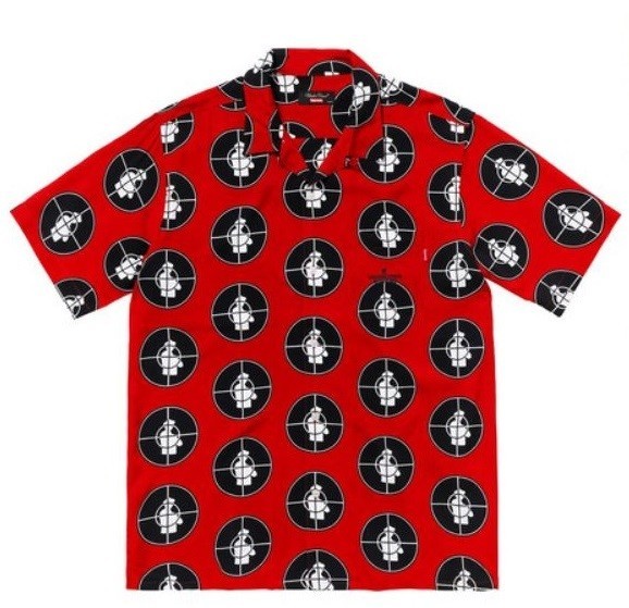 美品 国内正規品 Supreme 18SS UNDERCOVER Public Enemy Rayon Shirt M