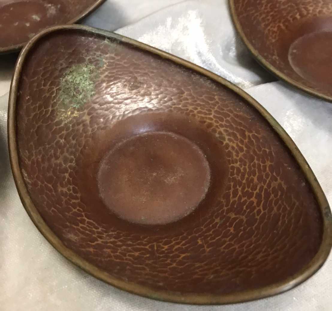 永遠の定番 551 唐銅 茶托 5枚 骨董品 煎茶道具 古美術 アンティーク