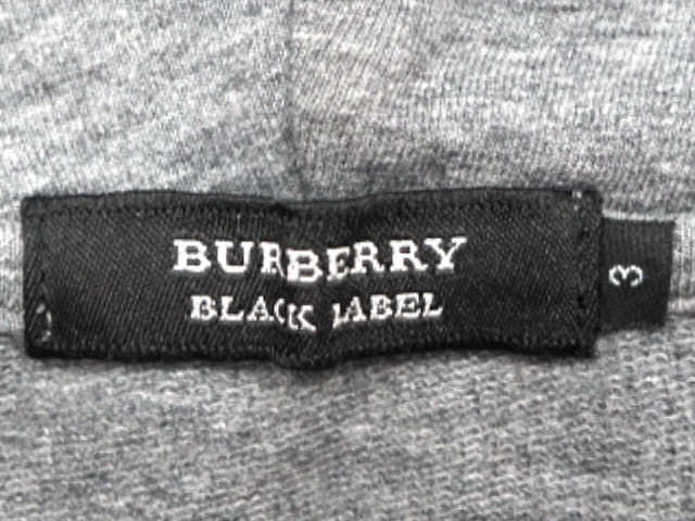 即決☆BURBERRY BLACK LABEL☆メンズL位 3 廃盤 ジップアップパーカー