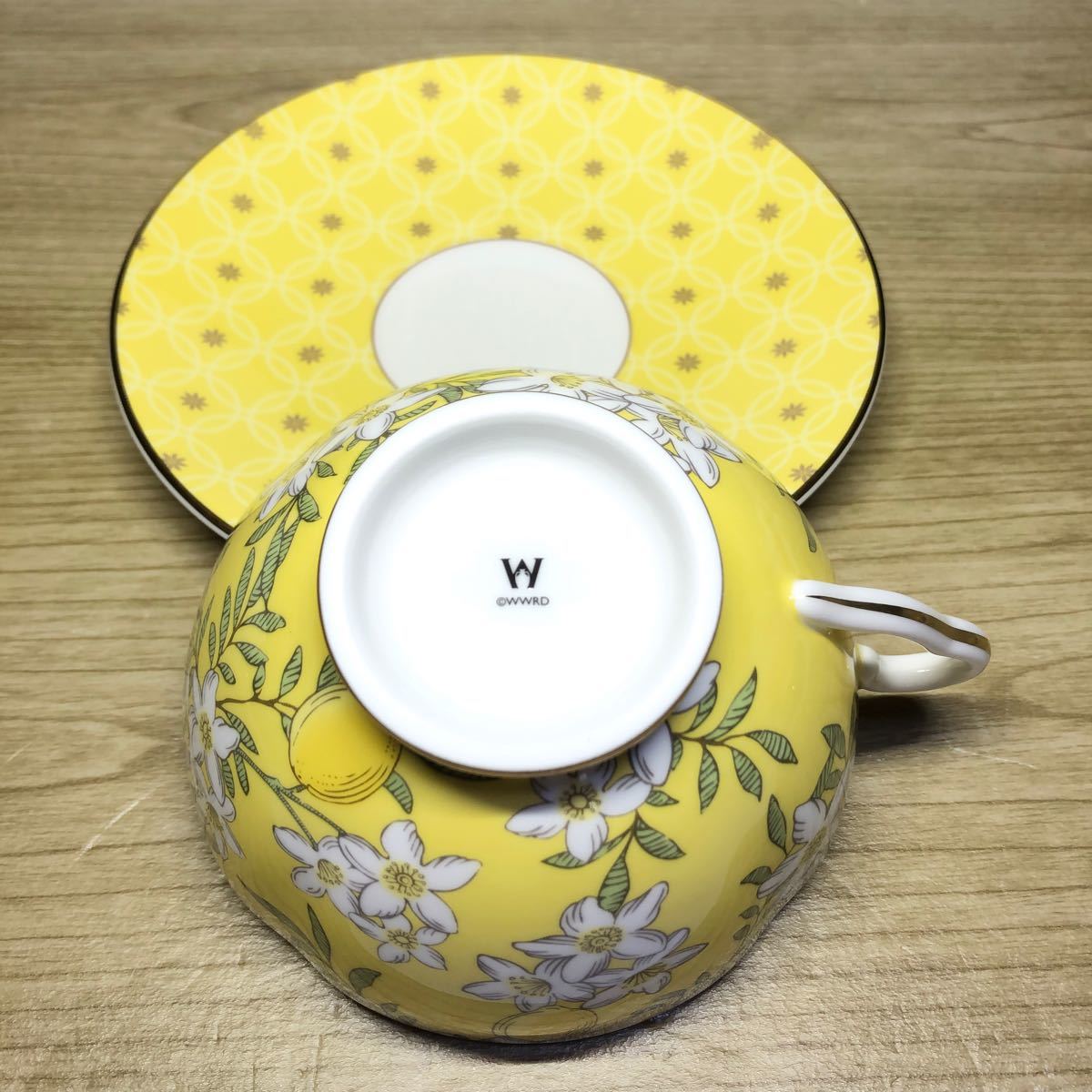 新品 ウェッジウッド ティーガーデン カップ&ソーサーレモン 新品 ウェッジウッド ティーガーデン カップ&ソーサーレモン
