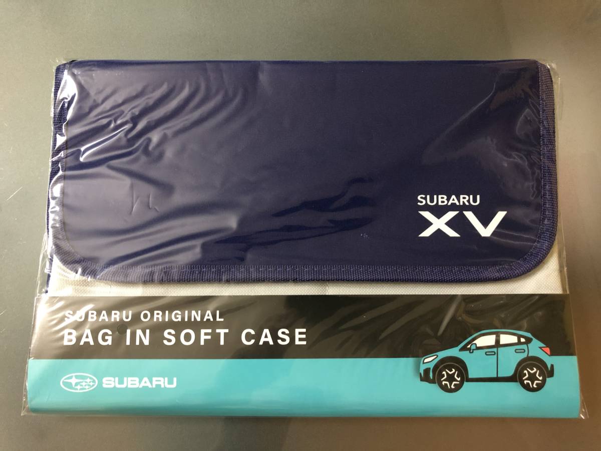 [2168.SUBARU Subaru XV bag in soft bag bag-in-bag organizer blue / gray unopened new goods ]