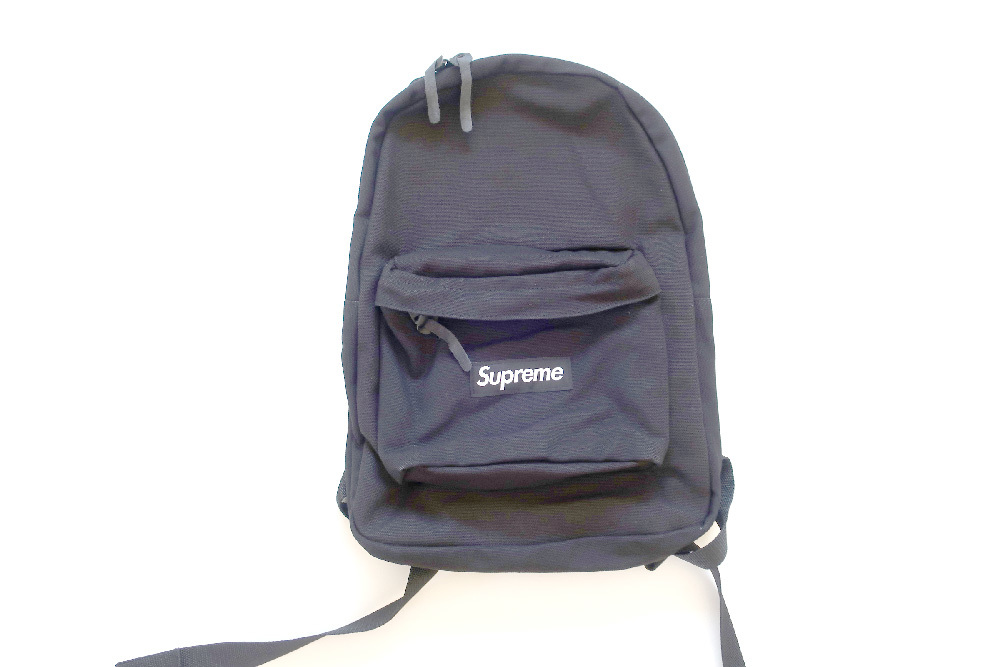 20FW Supreme Canvas Backpackシュプリームキャンバスバックパック黒