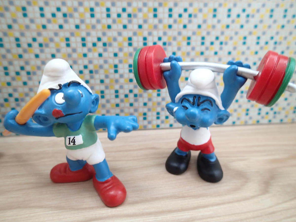 【Schleich SMURFS】 シュライヒ スマーフ フィギュア オリンピックシリーズ 10体セット 2012 スポーツ Olympics Sports