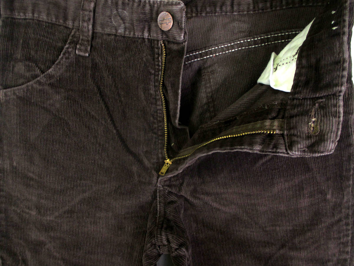 Wrangler 70\'s Vintage Wrangler corduroy pants Brown W28xL29 USA made #mbc-123