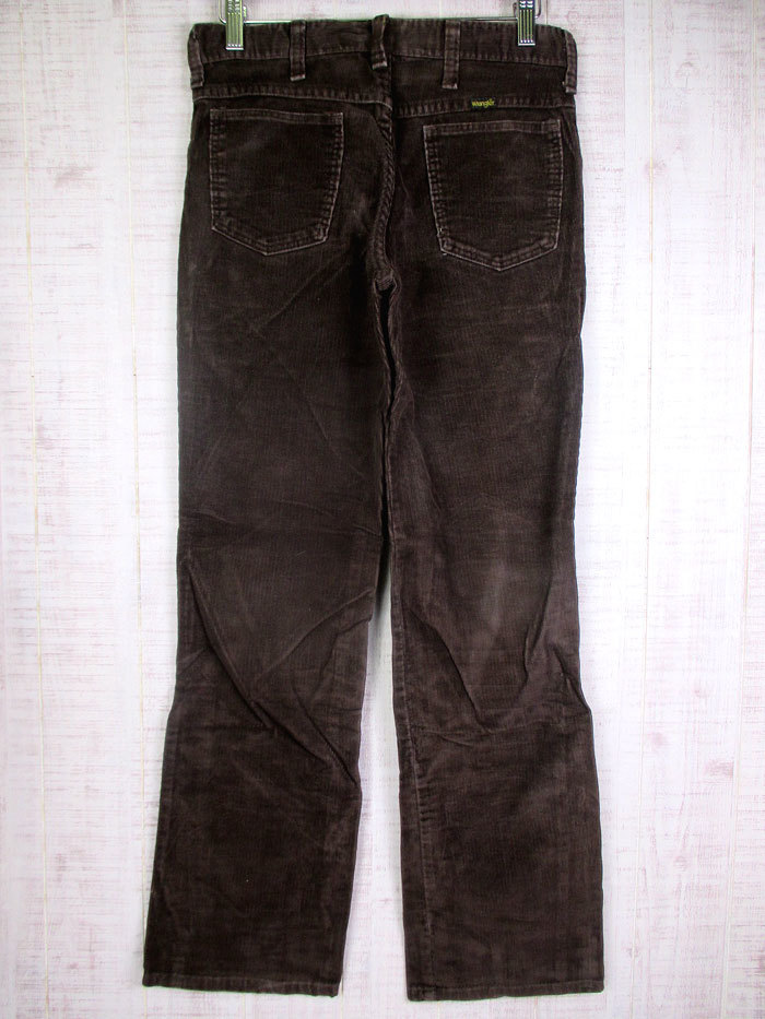 Wrangler 70\'s Vintage Wrangler corduroy pants Brown W28xL29 USA made #mbc-123