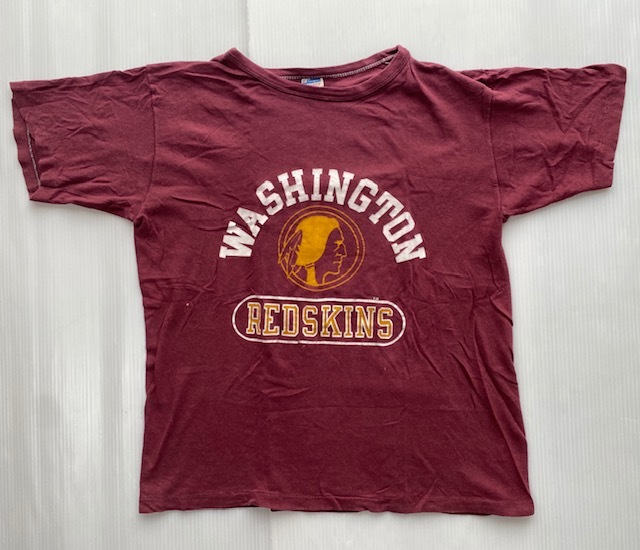 70s USA製 ビンテージ Champion チャンピオン バータグ Tシャツ WASHINGTON REDSKINS ワシントン・レッドスキンズ X-LARGE　.