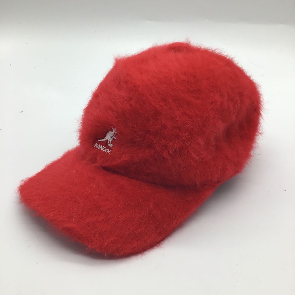  новый товар не использовался товар kangol мех колпак красный L размер 