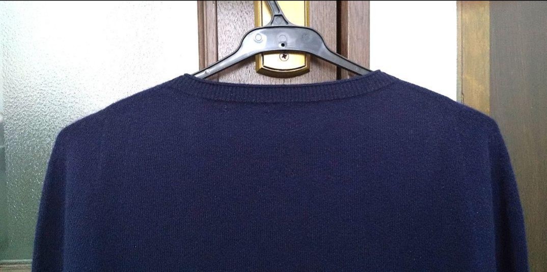 糸衣 ANZU カシミヤ 100％ セーター 濃紺 ネイビー カシミア ニット