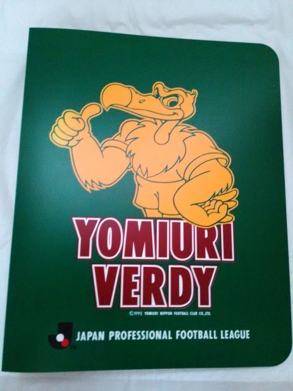 ★昭和レトロ★エモい★ Jリーグ 発足当時 1992年 読売ヴェルディ ヴェルディ川崎 東京ヴェルディ バインダーノート_画像1