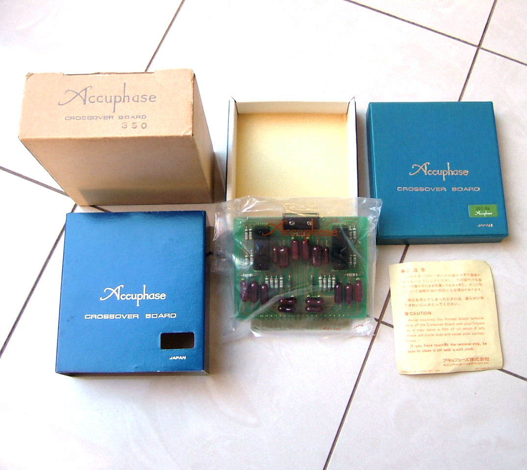  valuable new goods unused original box go in accessory equipping Accuphase Accuphase CB-350 frequency crossover board 350Hz F-5 F-15 F-15L tea nteba board 