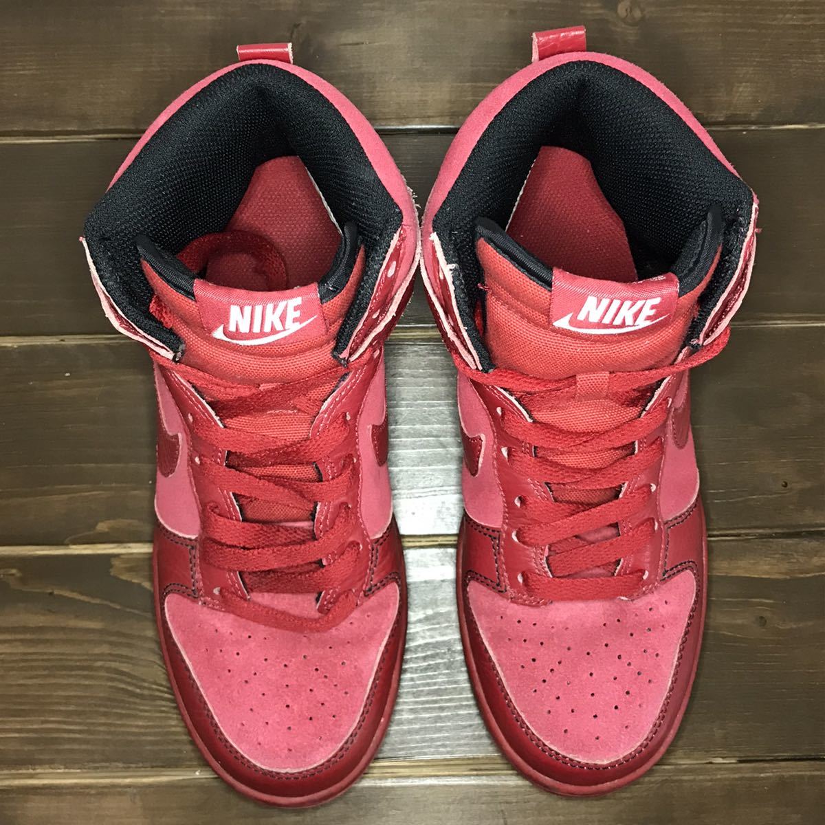 NIKE】DUNK HIGH 08 RED 407920-602 24 ナイキ ダンク ハイ 赤 送料無料｜PayPayフリマ