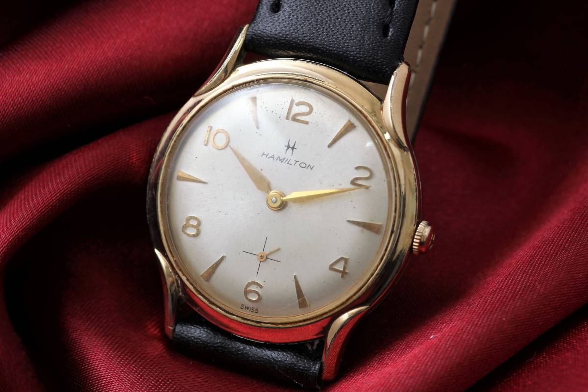 HAMILTON ハミルトン 10KRGP Cal 673 手巻き 時計 腕時計 HAMILTON ハミルトン 10KRGP Cal 673 手巻き 時計 腕時計