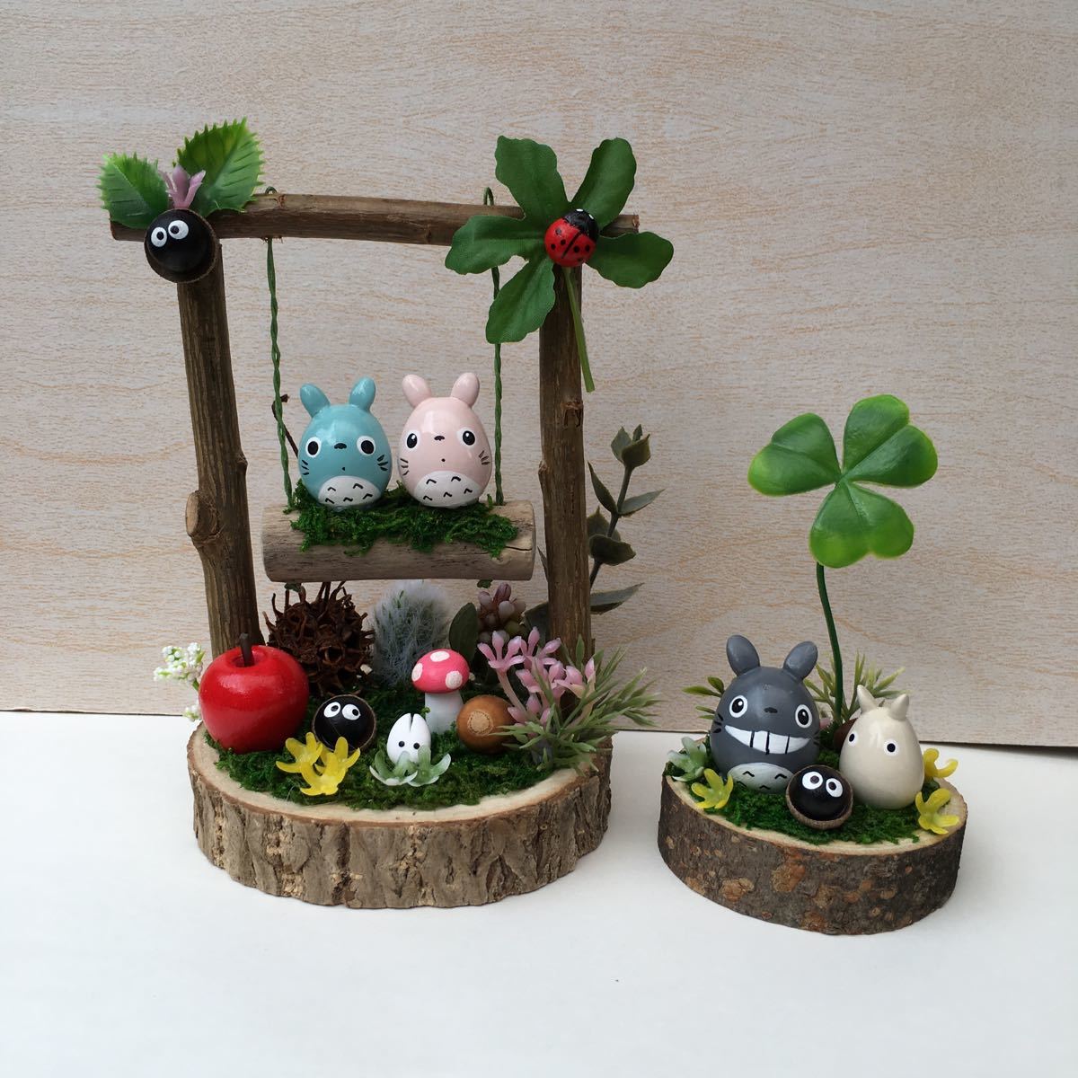 トトロ初期 懐かしい 置物 2点セット トトロハンドメイド (2点セットです)|Yahoo!フリマ(旧PayPay