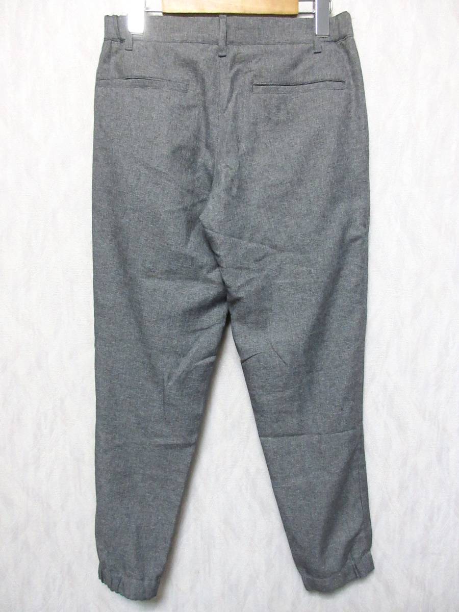 ザラマン ZARA MAN 裾ゴム入り パンツ グレー XS 北993_画像4