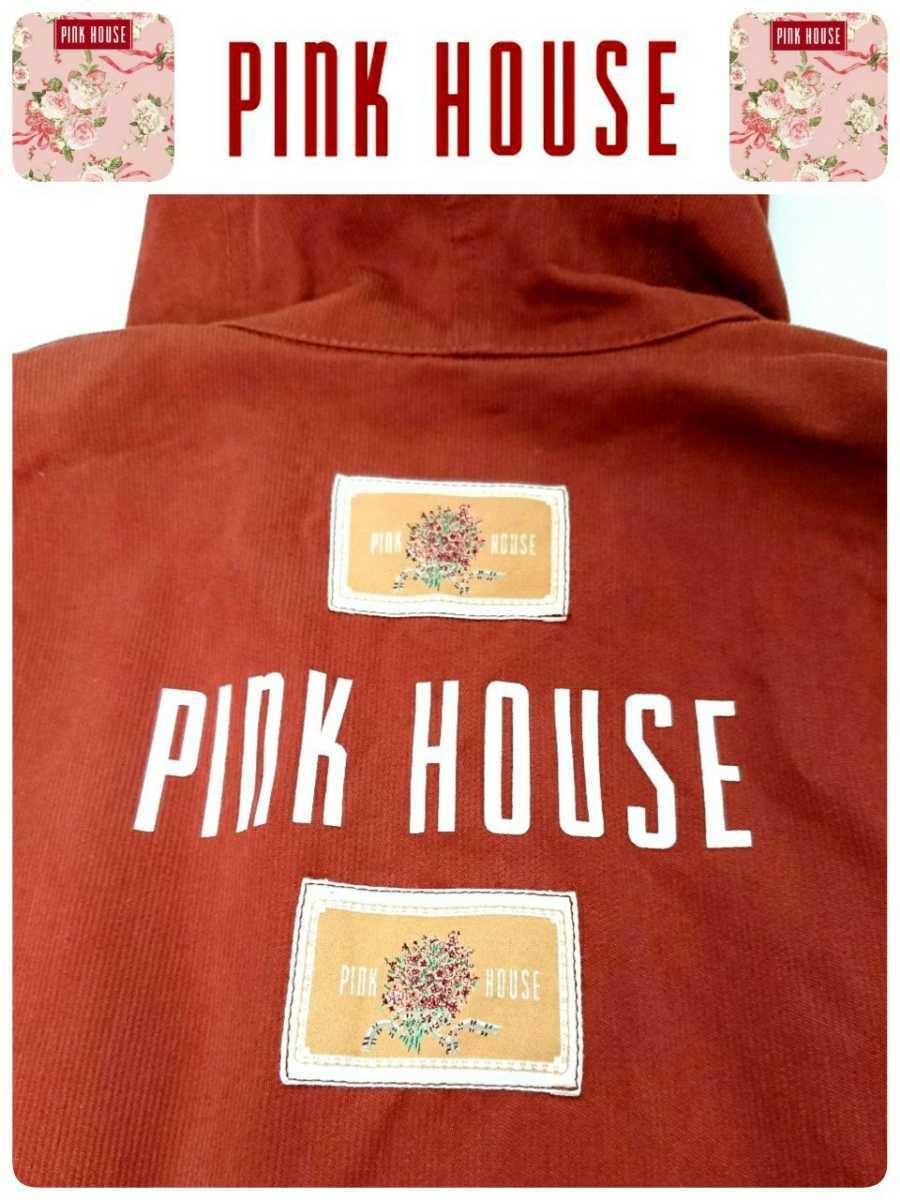 супер редкостный PINK HOUSE Pink House высококлассный хлопок pike цветок букет принт подкладка Mod's Coat прекрасный товар rose 