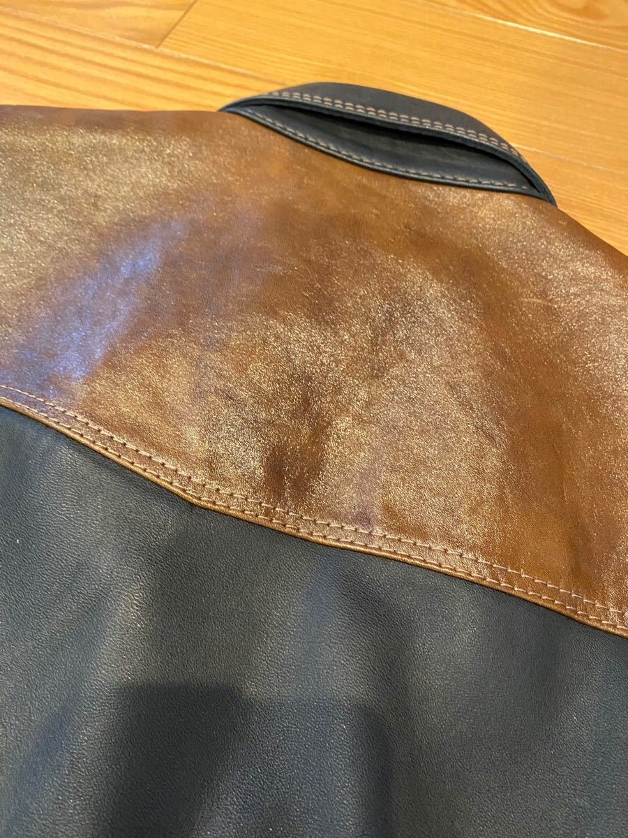 フラットヘッド THE FLAT HEAD ホースハイド馬革 レザーシャツ