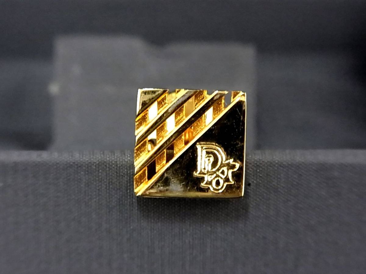 *N0808*# as good as new # Dior [ Gold ]# tie tack * necktie pin!