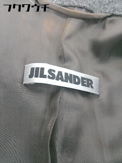 ◇ JIL SANDER ジルサンダー 3B シングル 長袖 テーラードジャケット サイズ36 グレー レディース_画像3