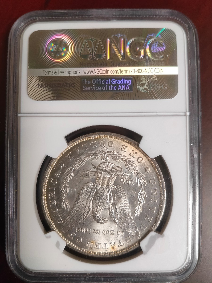 モルガン銀貨 アメリカ 1880 モルガンダラー 1ドル 銀貨 NGC MS65