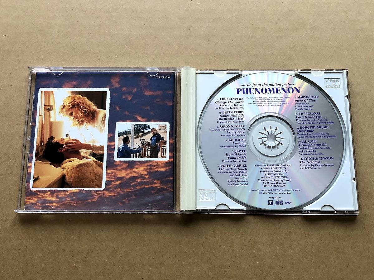 [CD] PHENOMENON Music From The Motion Picture Soundtrack 国内盤　フェノミナン　オリジナル・サウンドトラック　エリック・クラプトン_画像2
