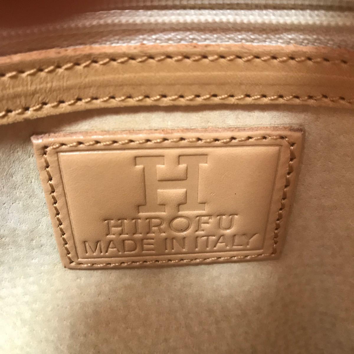 HIROFU MADE IN ITALY 革ハンドバッグ　最安値　値下げ不可