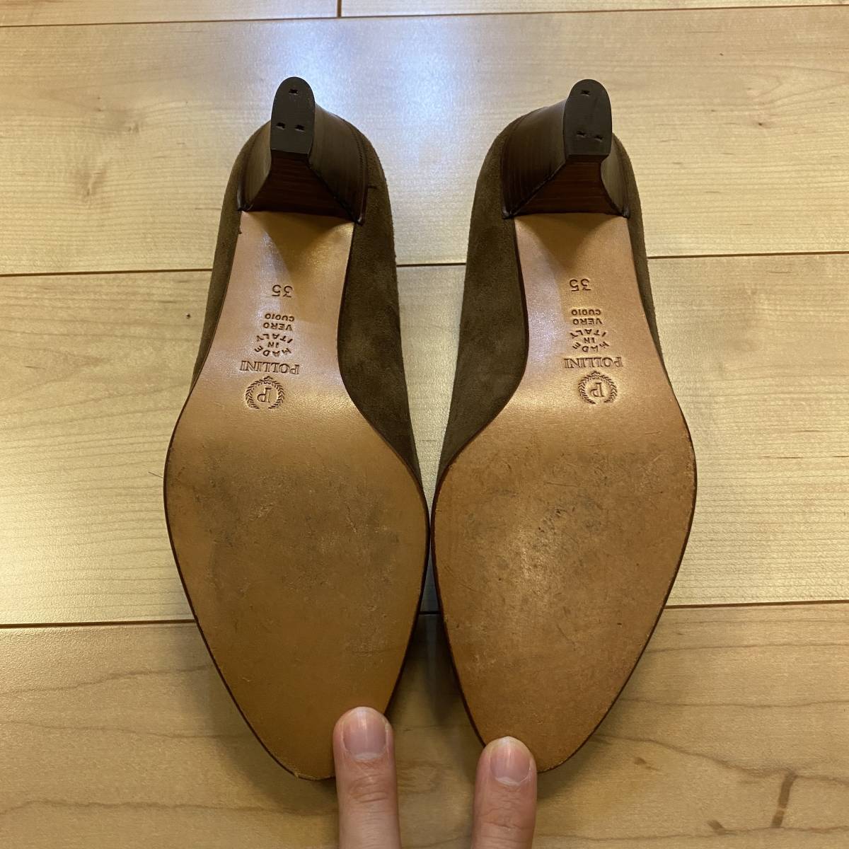 イタリア製 靴 レディース POLLINI スウェード 革製 22 5 イタリア製 靴 レディース POLLINI スウェード 革製 22 5